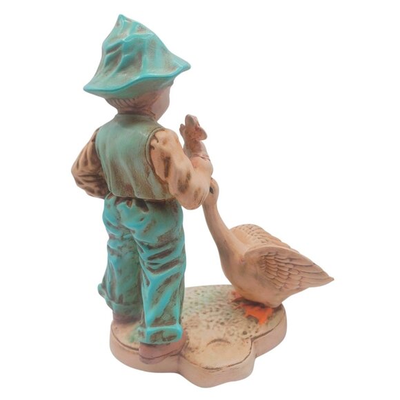 Vintage 1950 Holland Mold Dutch Boy & Girl With Geese Ceramic Figurines Set Of 2 - Picture 6 of 14